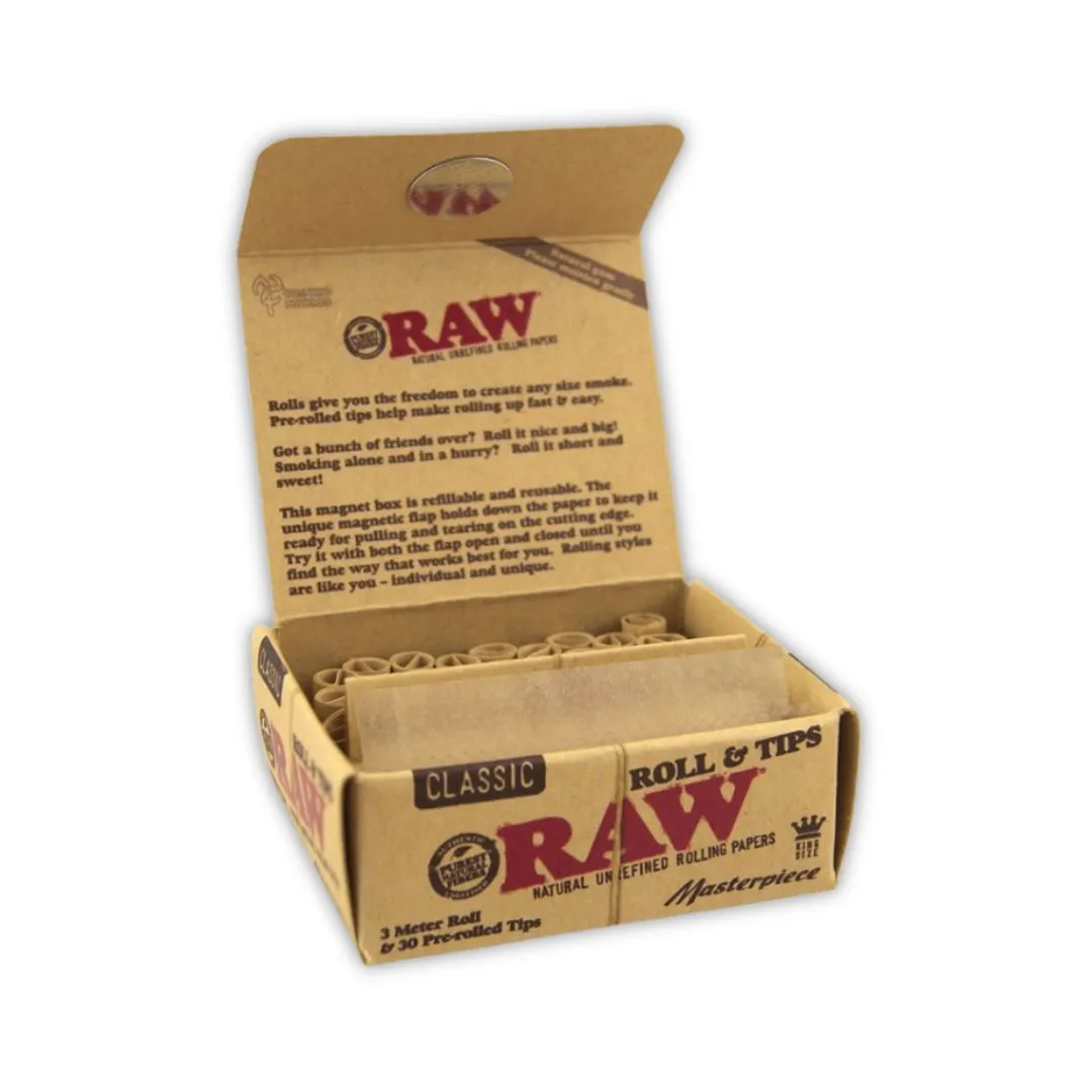 RAW Masterpiece Classic Rolls Tips