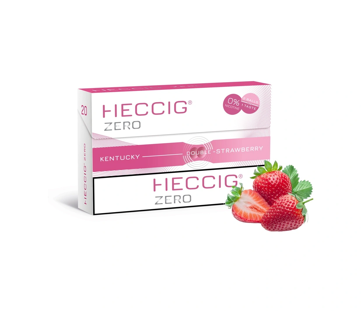 heccig zero strawberry lazdelės