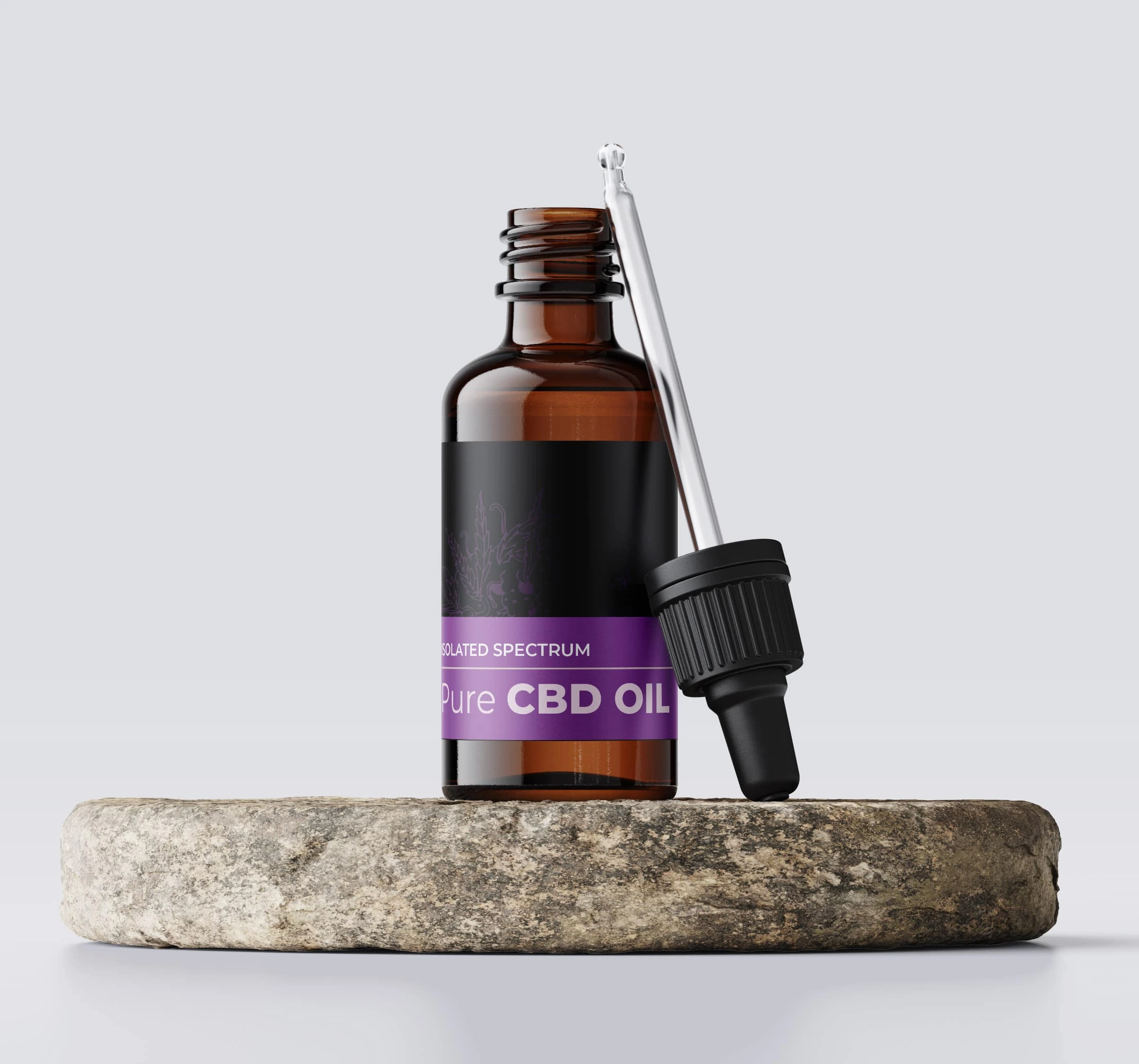aboutstress 40% cbd aliejus izoliatas